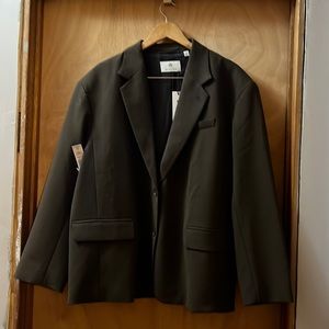 New Vogue Brown oversized Babaton blazer
